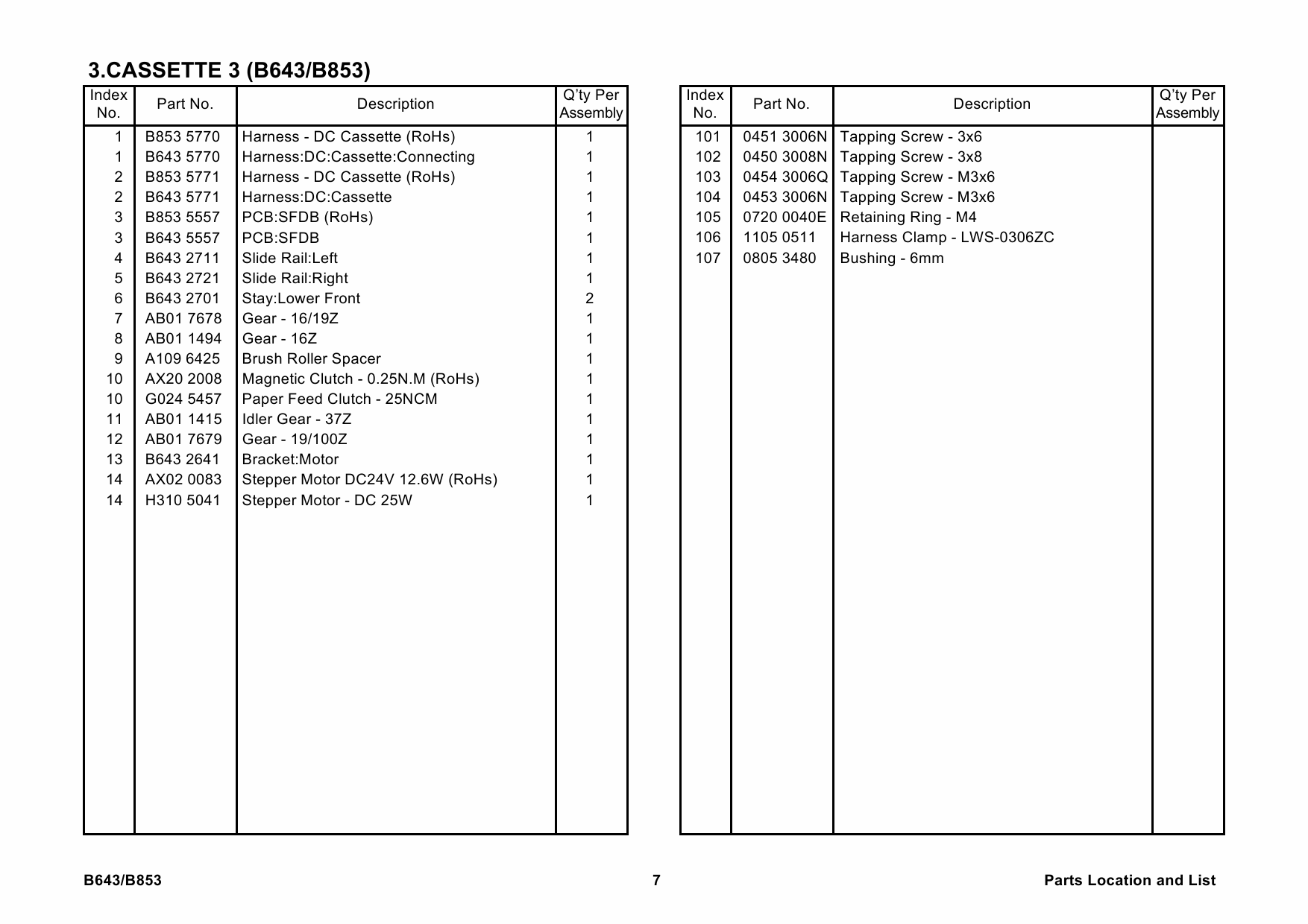 RICOH Options B643 B853 PAPER-CASSETTE-TYPE-240 Parts Catalog PDF download-4